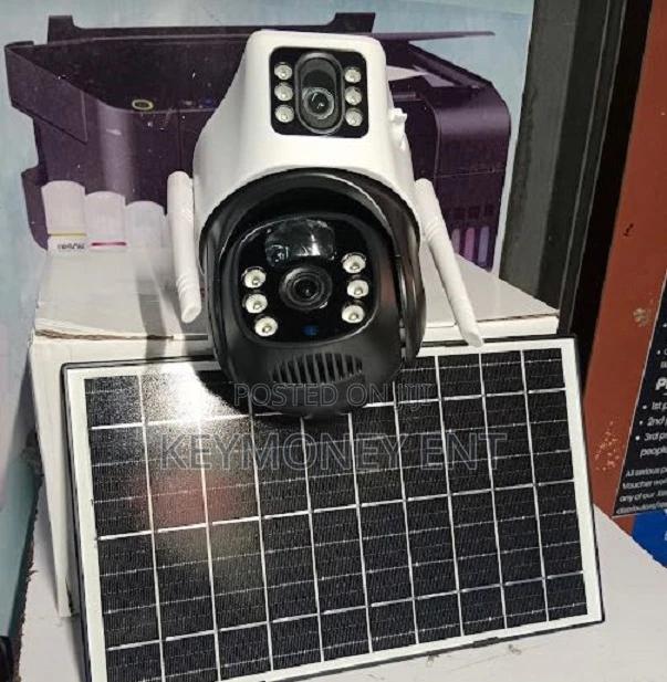 Outdoor Double Lens 4G Simcard Solar PTZ Standalone Camera