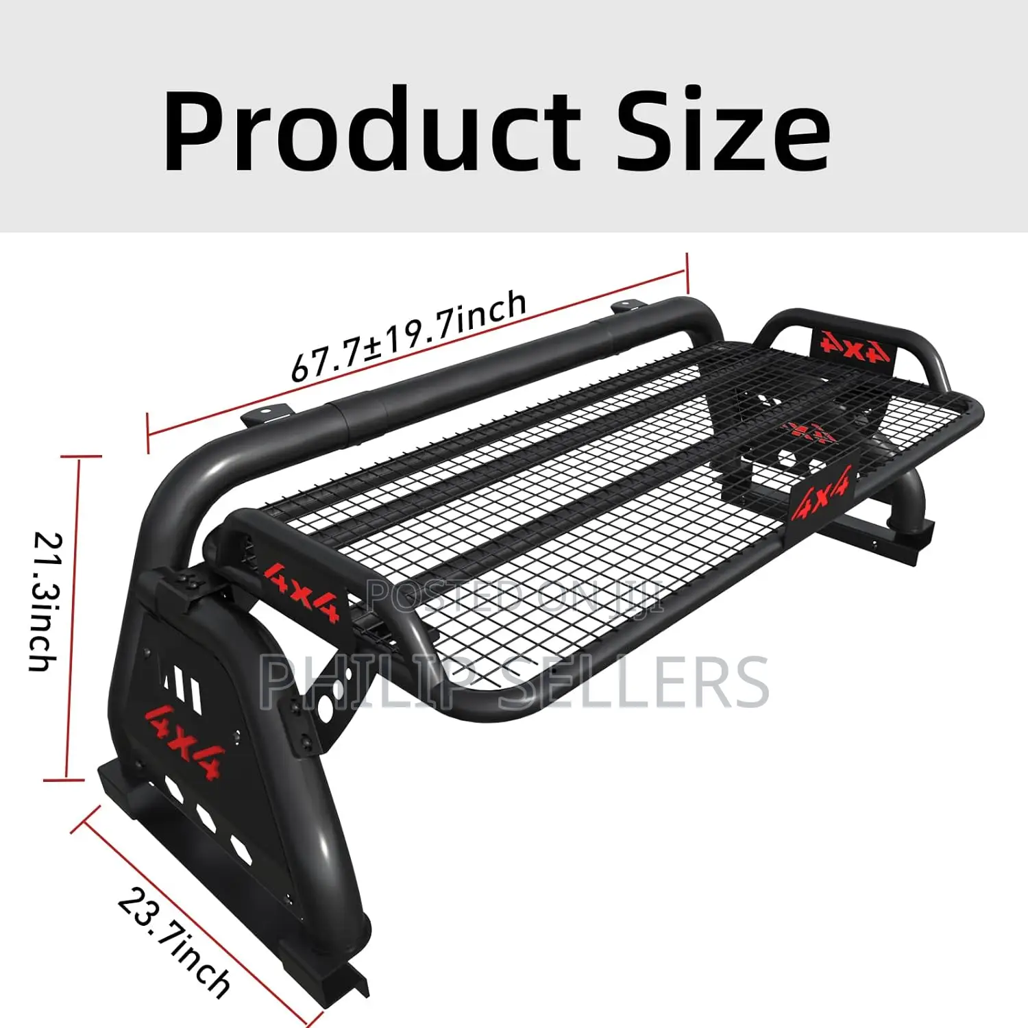 Bed Roll Bars for Universal Trucks, SYHVU Sport Rack Roll Ba
