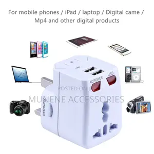 International Travel Adapter Countries With 2 USB Port