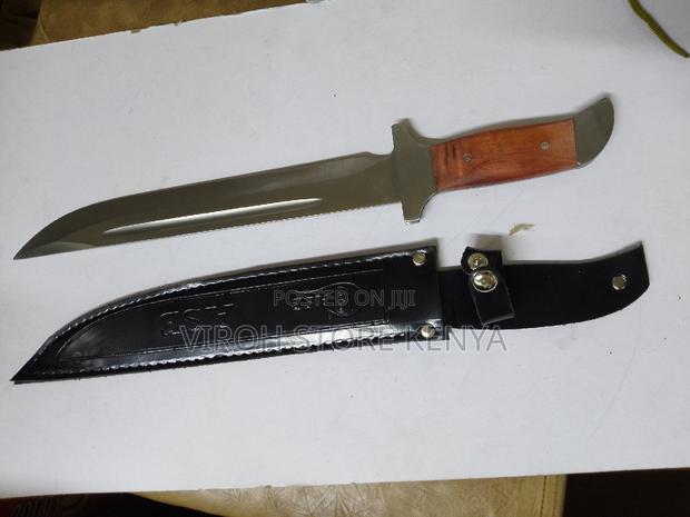 ASE Long Stainless Knife With Carrying Bag Camping Knife - main view