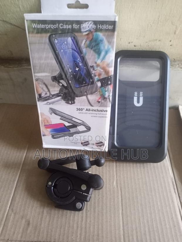 Riding Phone Holder Waterproof Black - main view