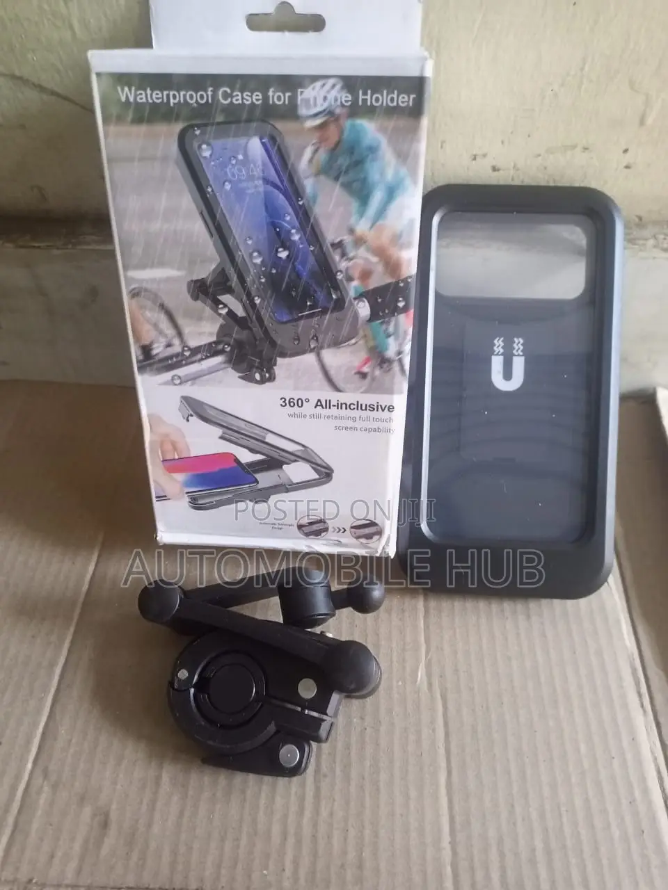 Riding Phone Holder Waterproof Black