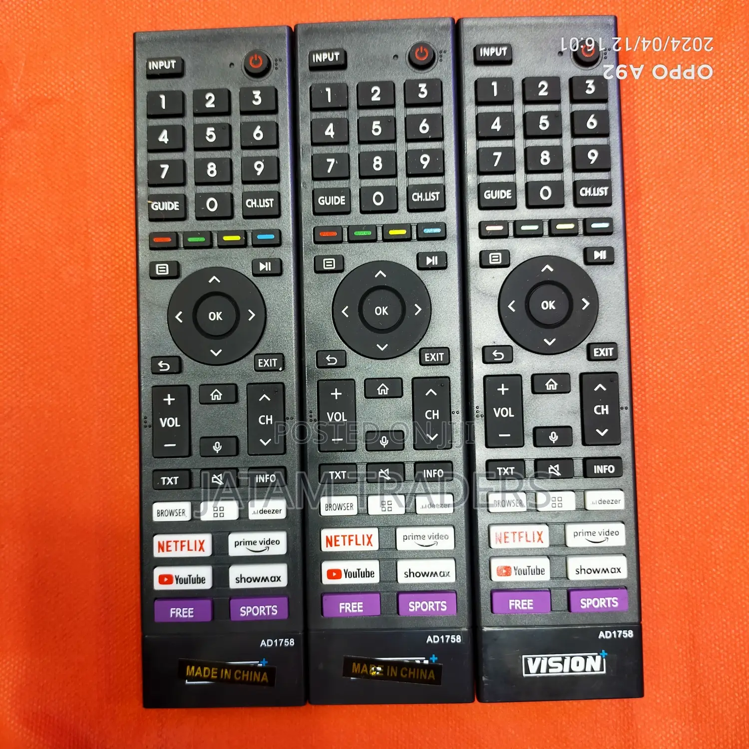 Vision Plus Remote Control Long