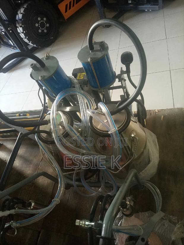 Electric Double Cow Milking Machine - main view