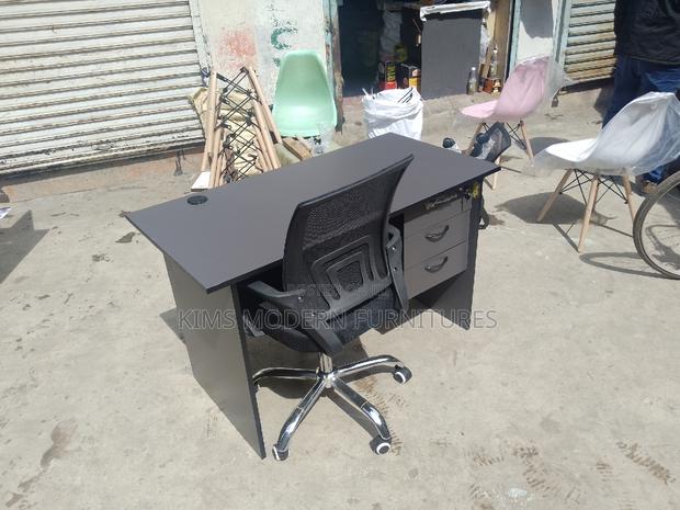 Office Desks Office Desk 1.2 Metre Gray + Mesh Chair