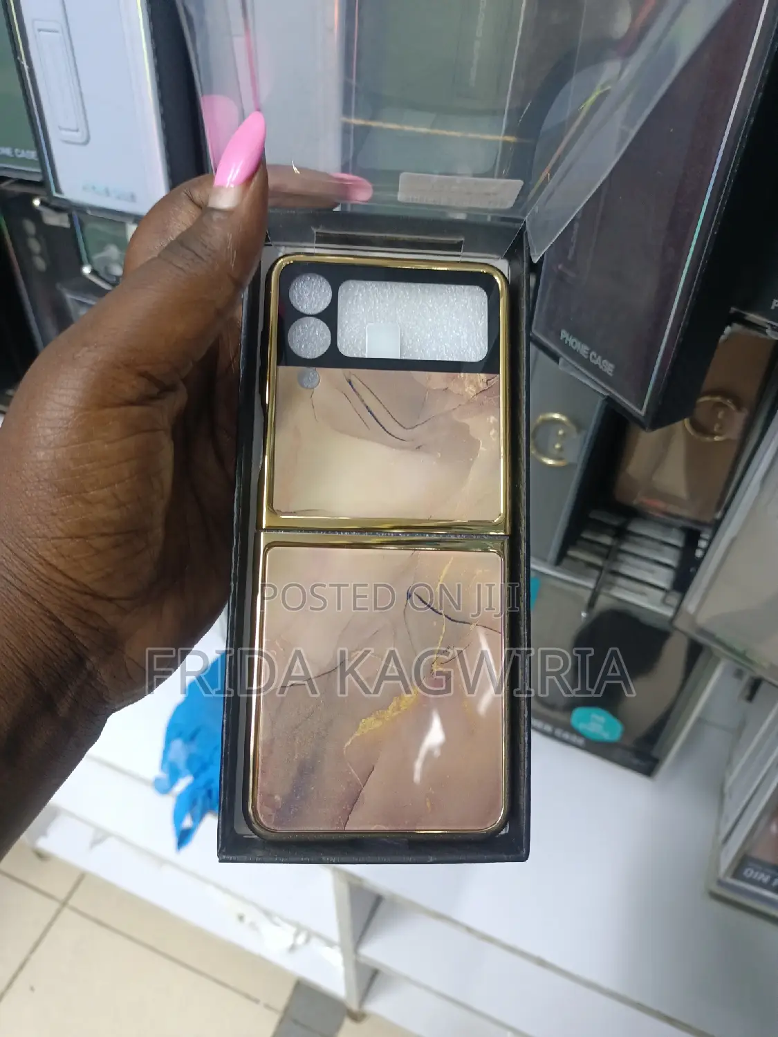 Samsung Galaxy Flip 4 Marble Back Case