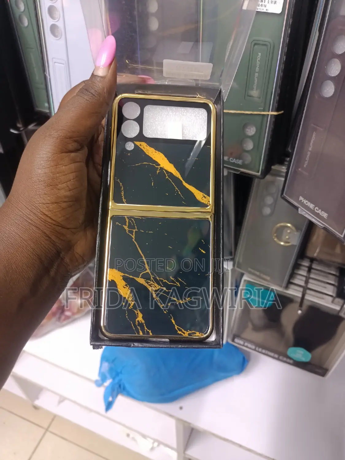 Samsung Galaxy Flip 4 Marble Back Case