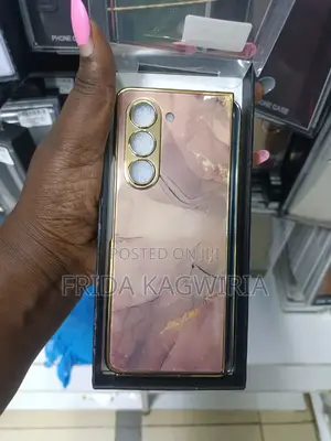 Samsung Galaxy Fold 5 Marble Case With Screen Protector