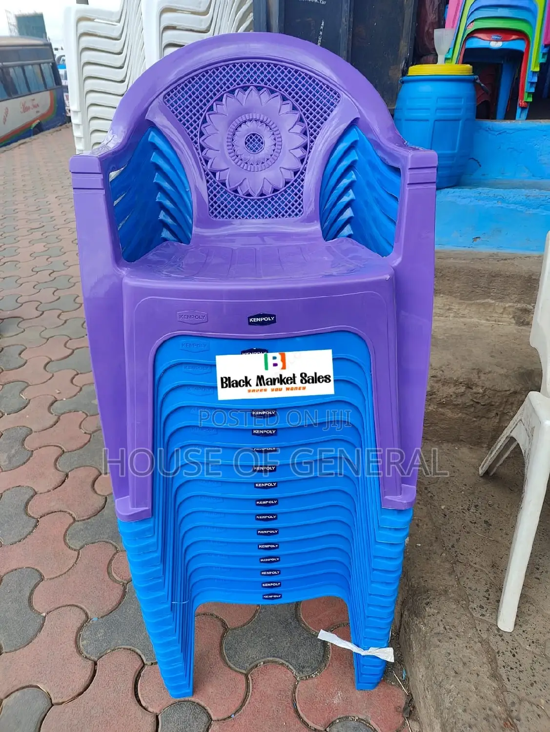 Strong Kenpoly Plastic Chairs With Arms