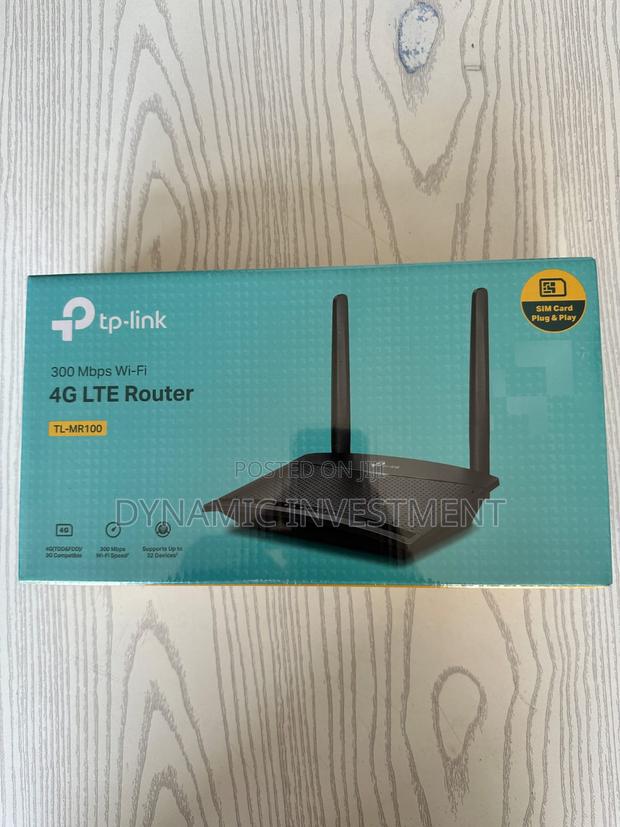 Tp-Link 300mbps Wireless N 4G LTE Router – TL-MR100-SIM CARD