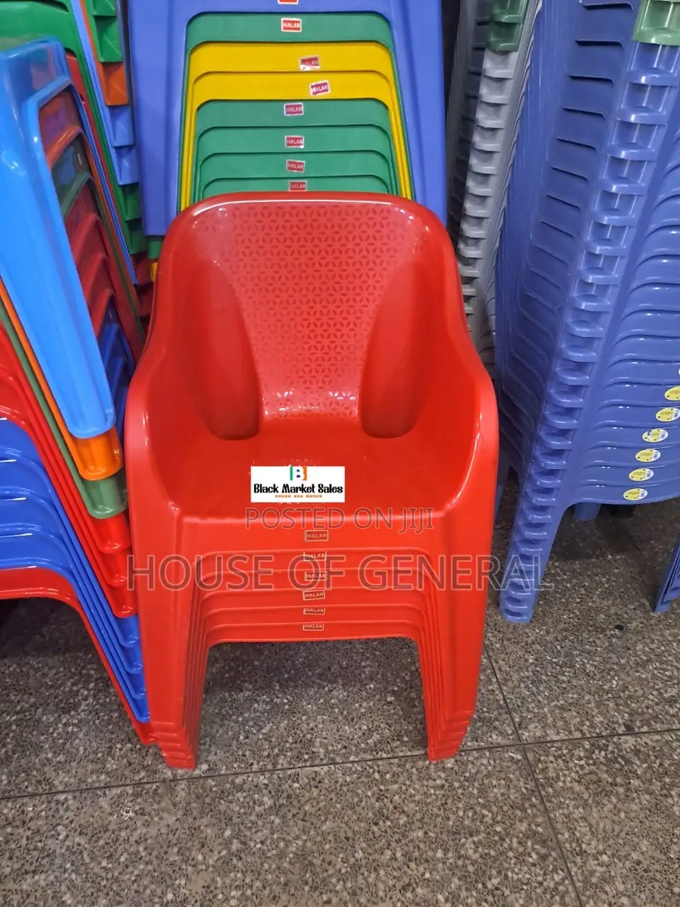 Strong Red Plastic Chairs