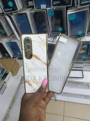 Samsung Galaxy Fold 4 Marble Case With Protector