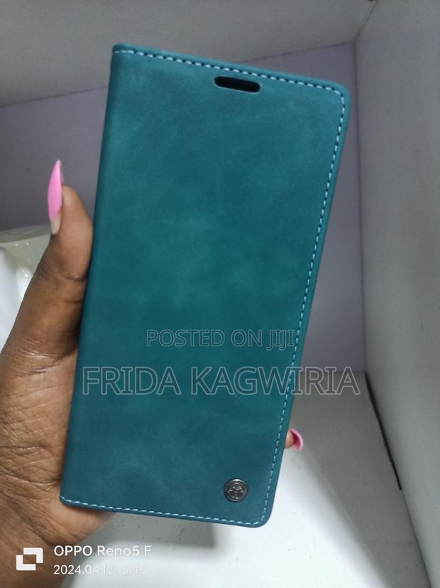 Green Caseme Leather Flip Cover for Samsung A13