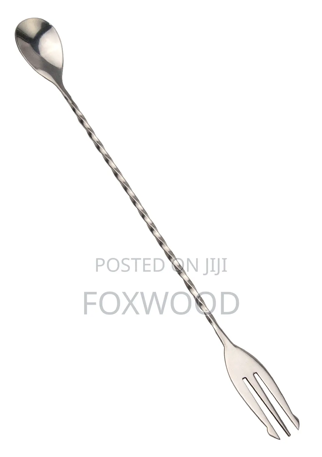 Stainless Steel Bar Spoon With Fork 30cm