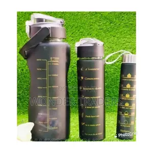3 In1 Motivational Water Bottle