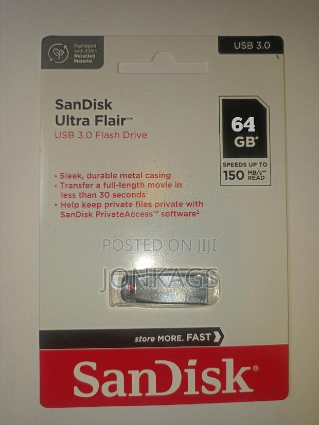 64 GB Sandisk Flashdrive - main view