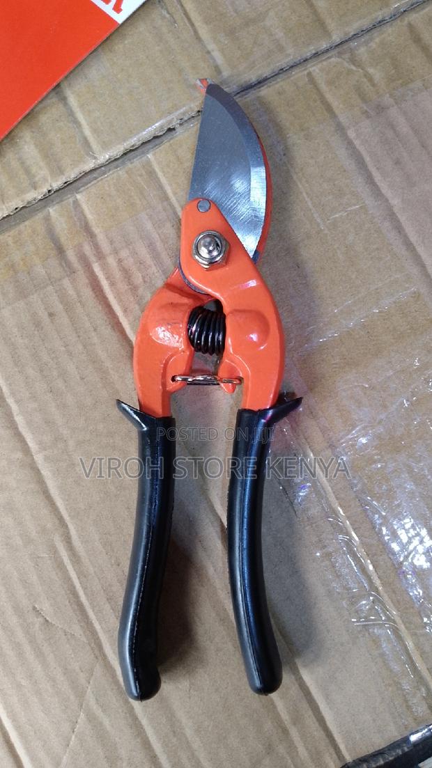 Heavy Duty Prunings Scissors With Rubber Handle - main view
