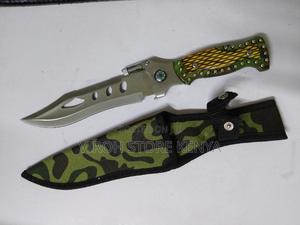 Tactical Knife With Compass and Torch and Pouch - thumbnail 2