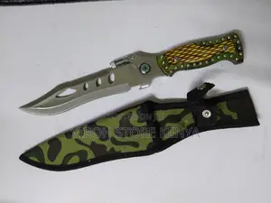 Tactical Knife With Compass and Torch and Pouch