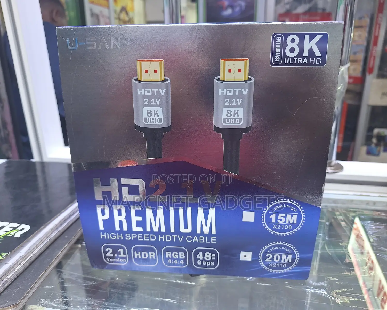 20M Ultra High Speed Hdmi Cable 48 GBPS 2.1 Interface