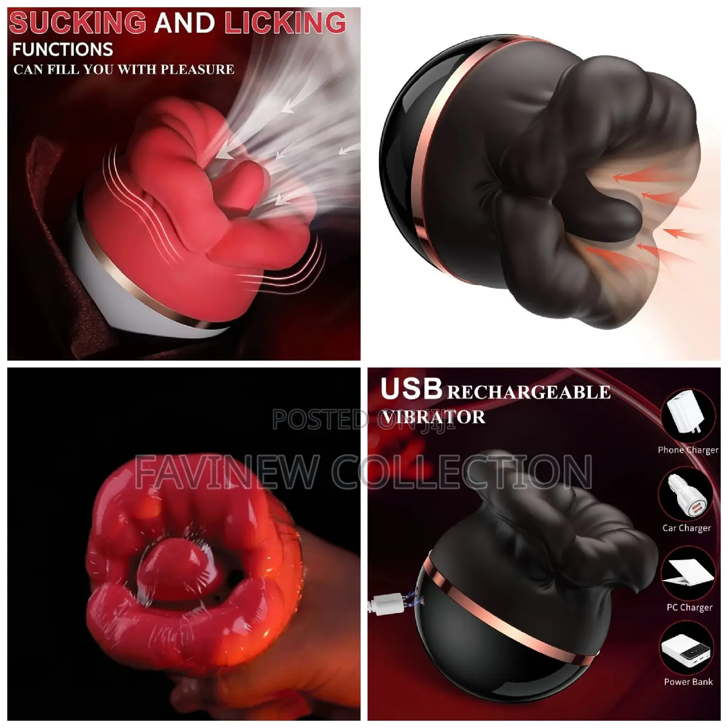 2 in 1 for Licking Sucking Vibrator