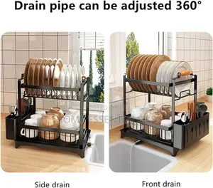 *High Quality Classy Dish Rack -White Black