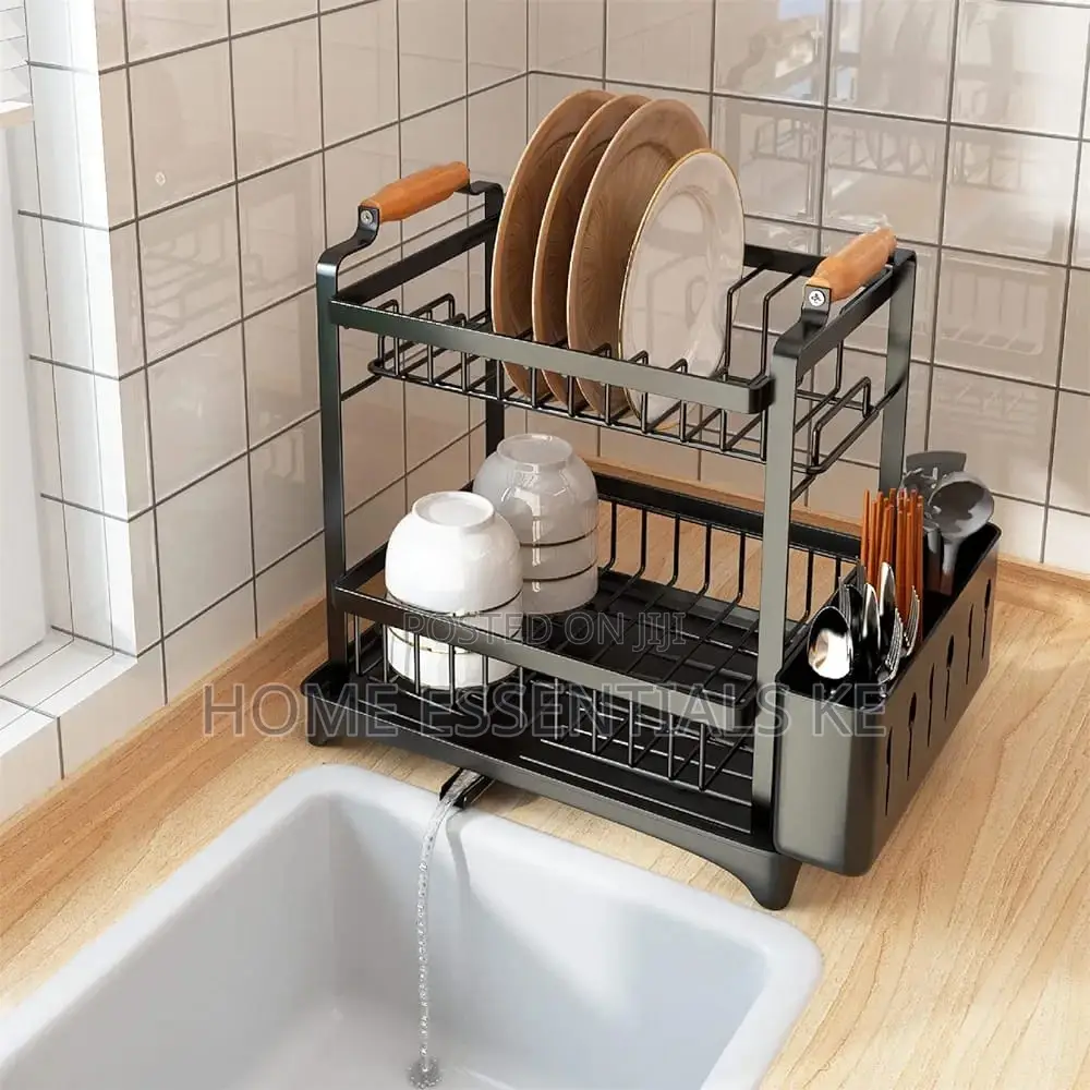 *High Quality Classy Dish Rack -White Black