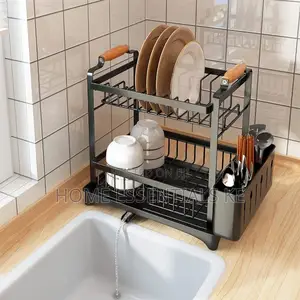 *High Quality Classy Dish Rack -White Black