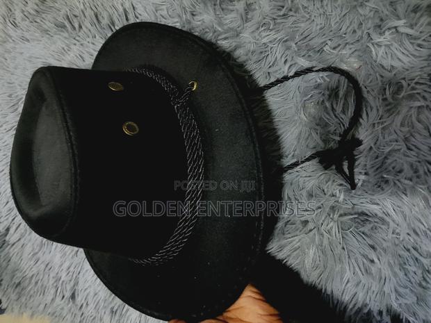 Black Kid's Cowboy Hat - main view