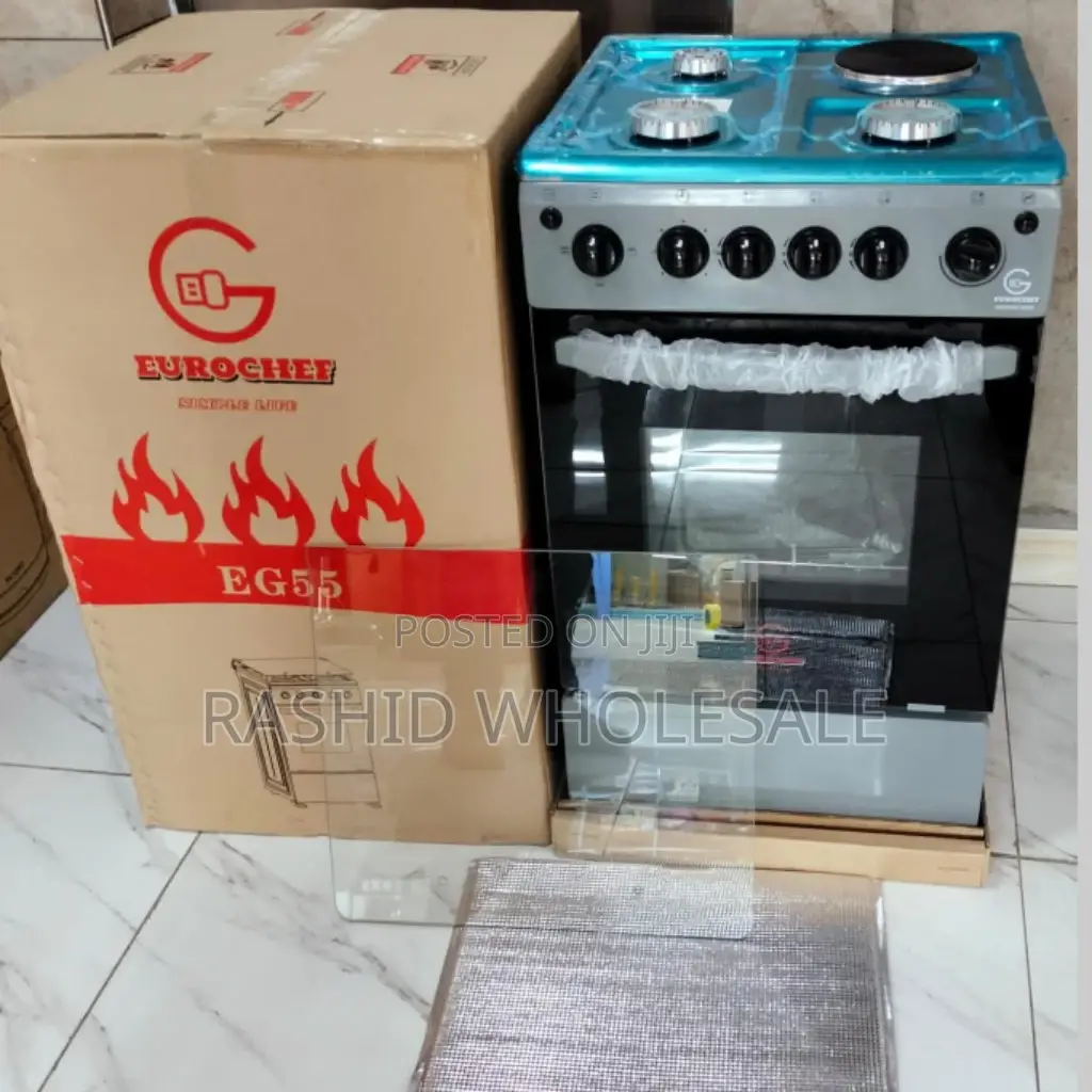 *Eurochef 3+1 Gas Free Standing Cooker