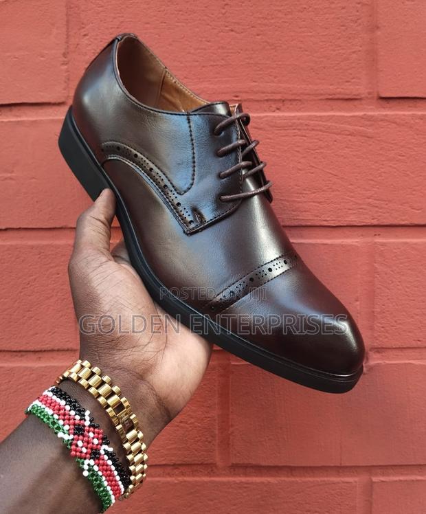 Quality Leather Lace Up Official Shoes - thumbnail 2