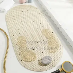 Anti-Slip Bathroom Mat With Pumice Feet Scrub *