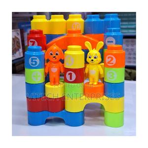 41 Building Blocks Stacking Assorted Colors DIY Lego Kids - thumbnail 2