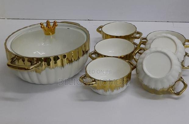 Seven PCS Soup Tureen Set - thumbnail 3