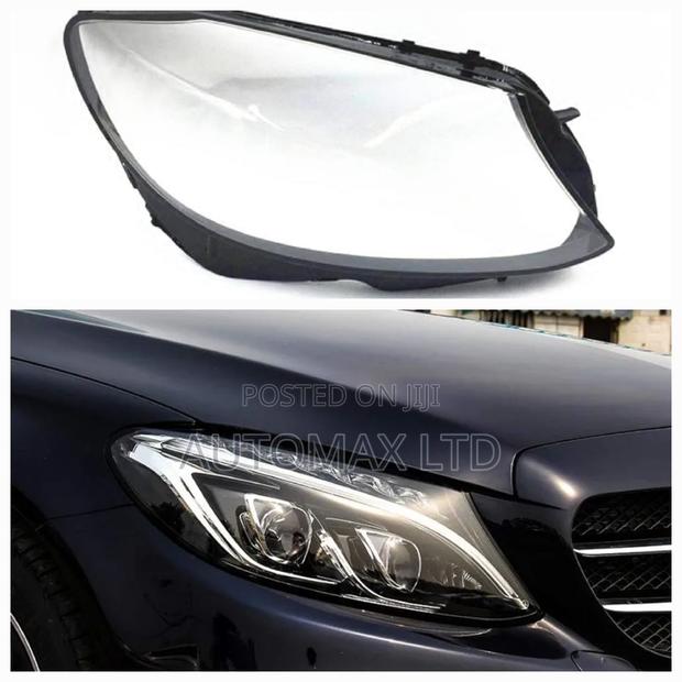 Headlight Lens: Benz W205 C180 C200 C260L C280 C300 2015/18