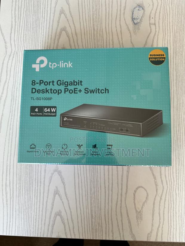 TP LINK 8-Port Gigabit Desktop Switch With 4-Port Poe+ - main view