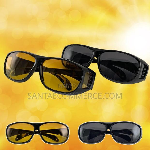 2 PCS HD Vision Wraparound Day And Night Vision Driving Glas - thumbnail 2