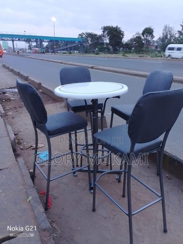 Restaurants High Bar Chairs and Table - main view