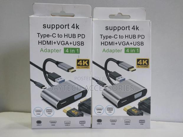 Usb-C 4-in-1 Hub – Hdmi, Vga, Usb 3.0 Pd – Streamlined - main view