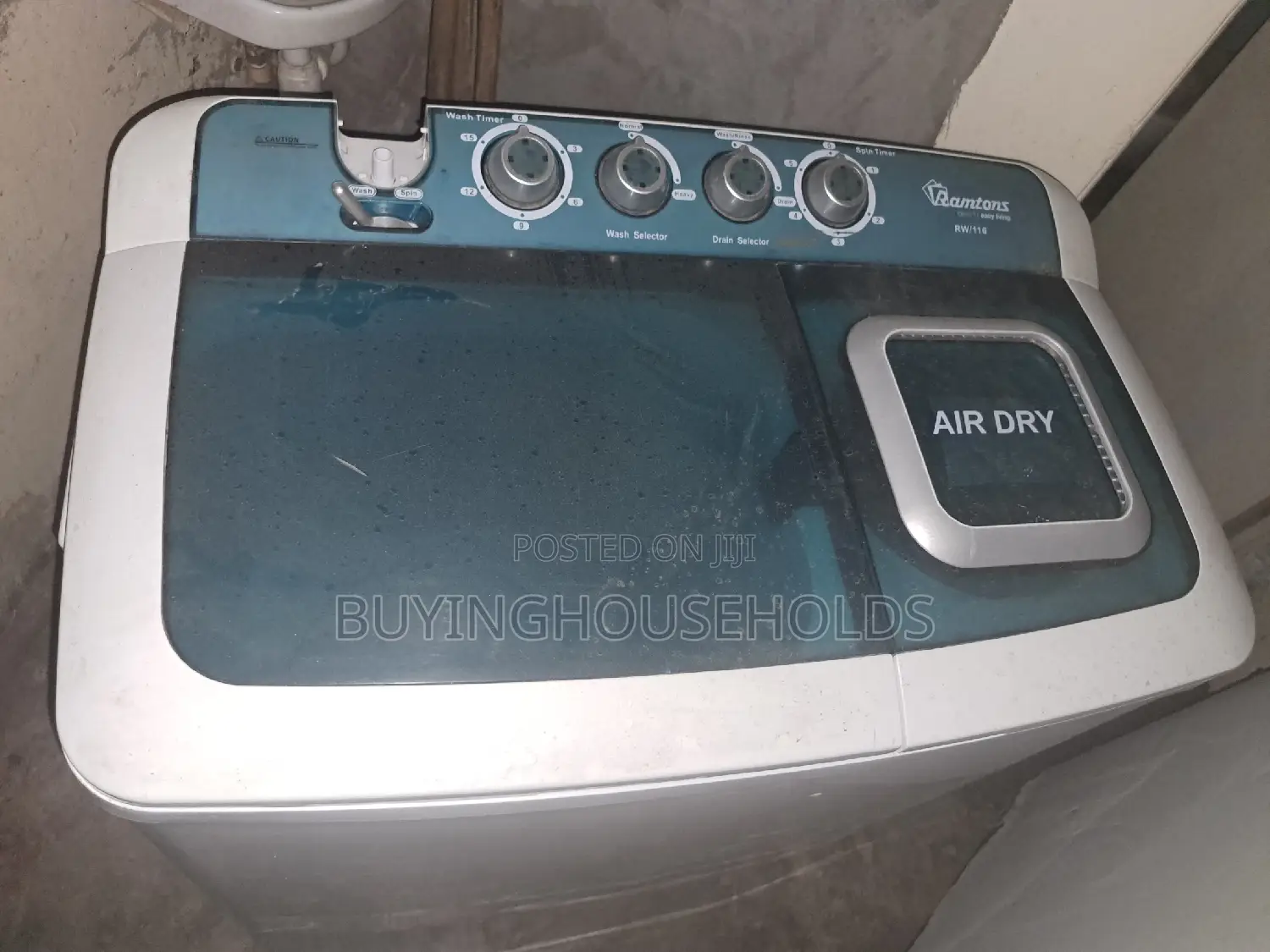 Ramtons 10kg Twin Tub Washing Machine