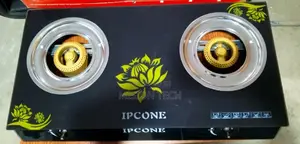 Ipcone Glass 2 Burner Cookerauto Ignition Stainless Steel