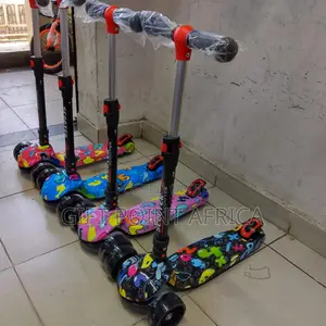 Three Wheels Adjustable Kids Scooters With Music