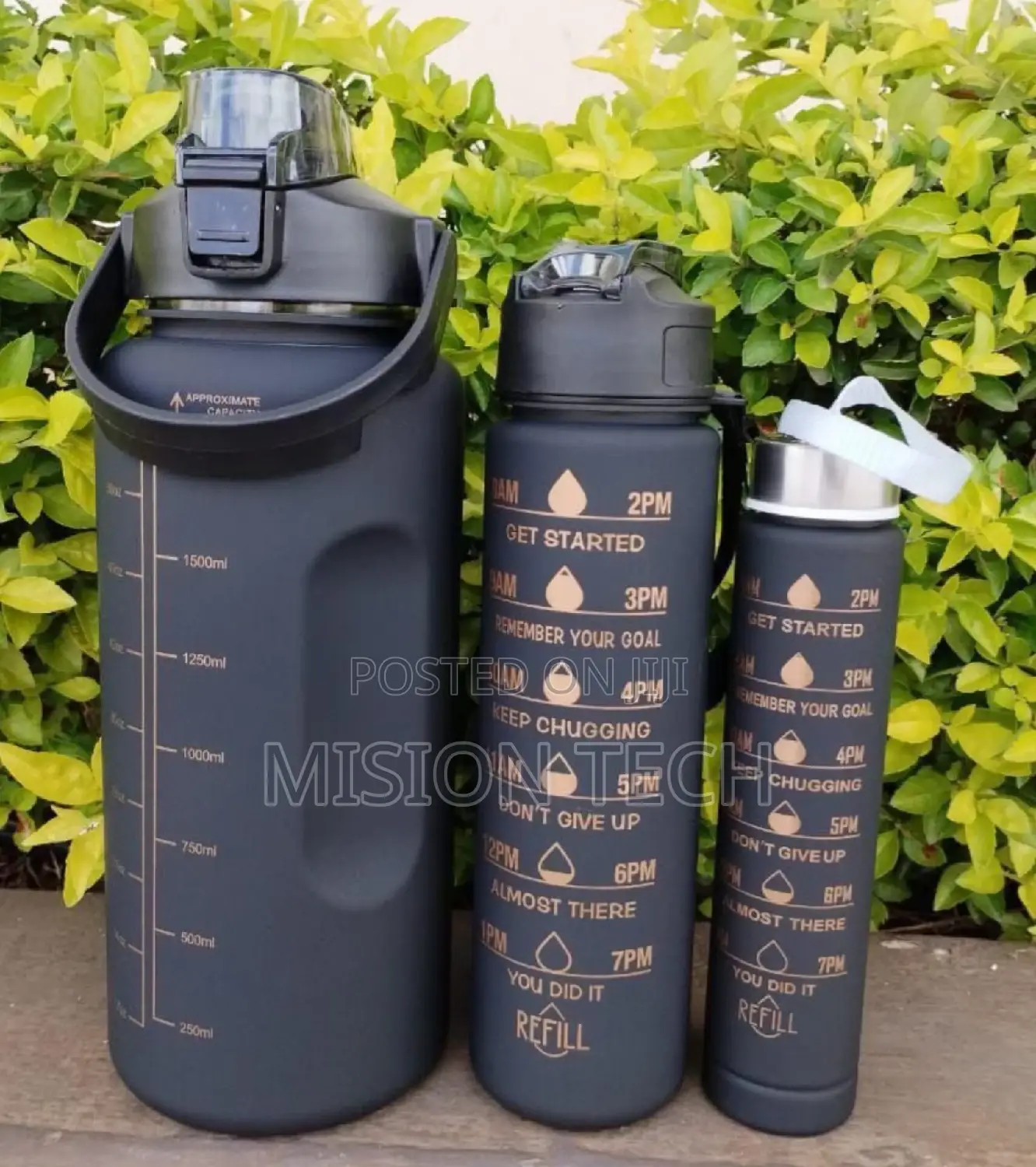 Quality 3in1 Motivational Water Bottle