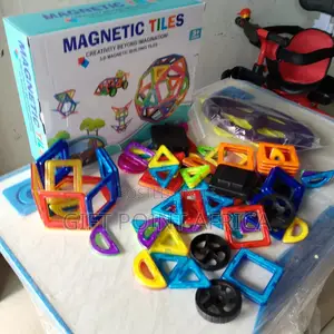 84 Pieces Kids Magnetic Tiles