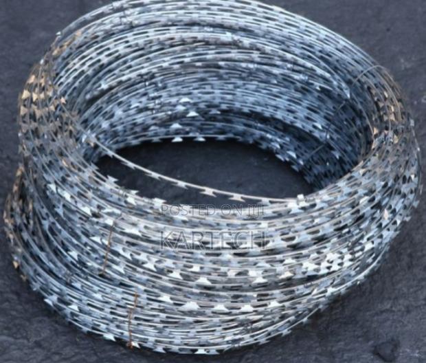 High Security Double Galvanized Razor Wires - main view