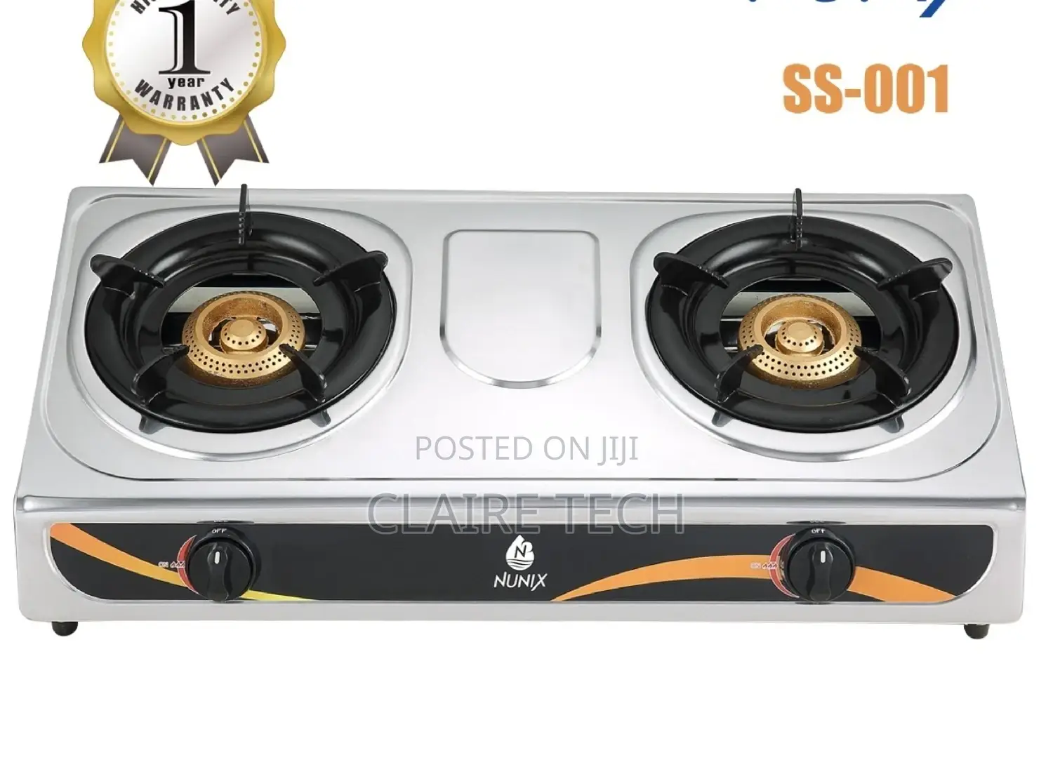 Nunix Stainless 2 Burner Cooker