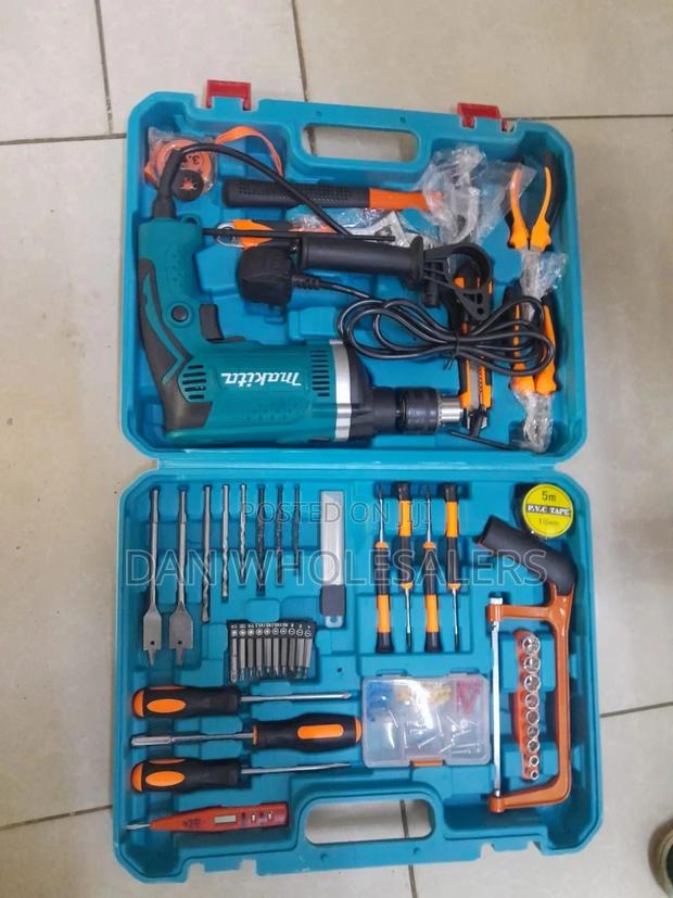 Makita Corded Drill 47pc Tool Set 36v With 2 Batteries - main view