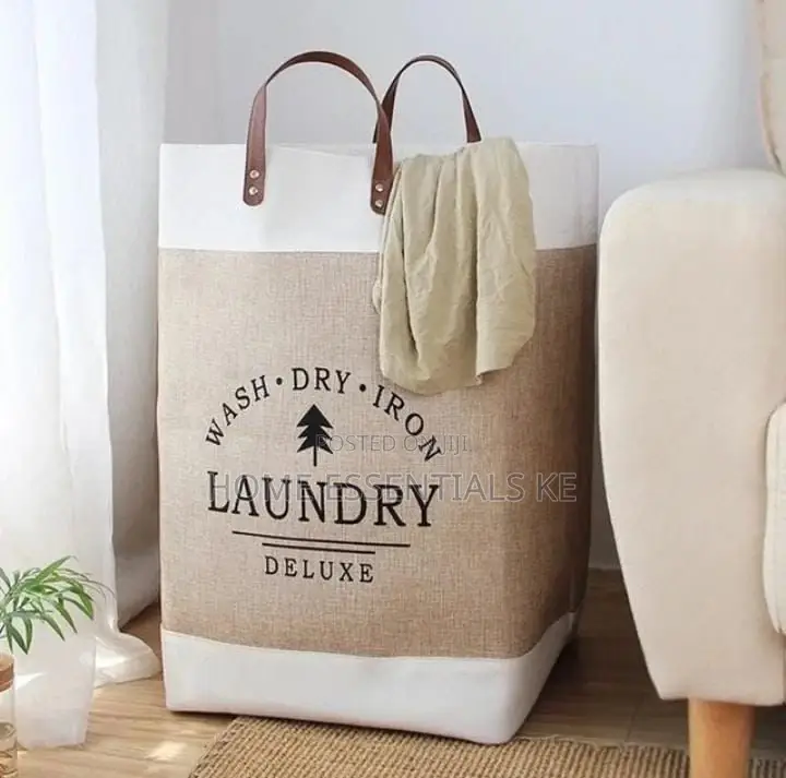 Laundry Basket 
Storage Laundry Basket 
Beige Brown