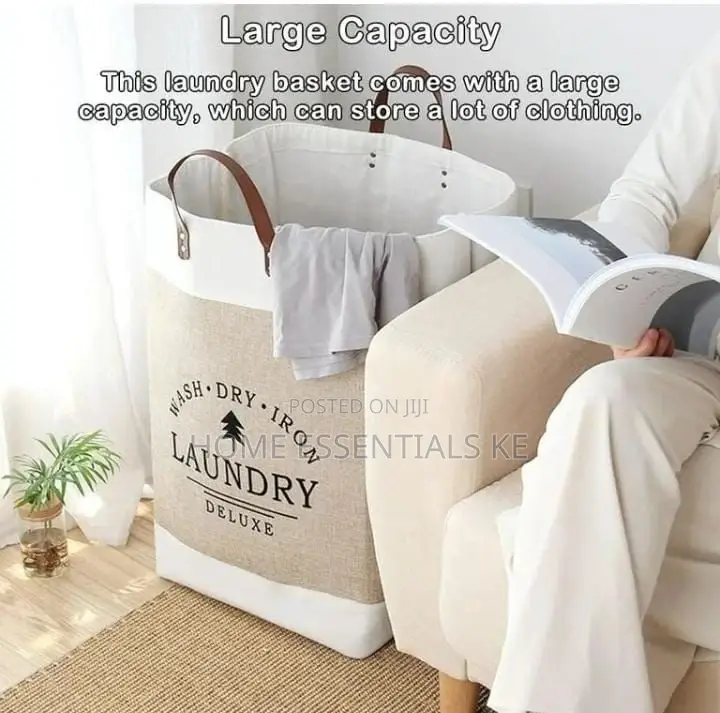 Laundry Basket 
Storage Laundry Basket 
Beige Brown