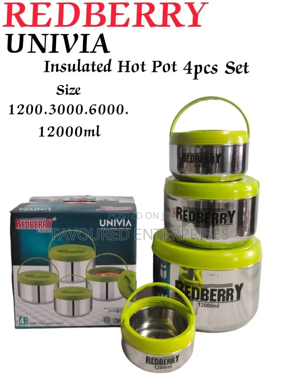 4pcs Stainless Steel Insulated Carolina Hotpots